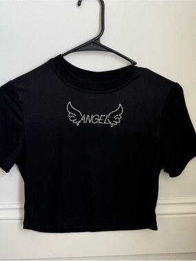 Cider Black Tee with Branded Neck Tag